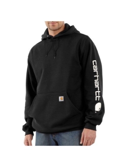 Men's Loose Fit Midweight Logo Sleeve Graphic Sweatshirt Closeout