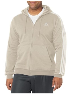 Men's Essentials Fleece 3-Stripes Full-Zip Hoodie