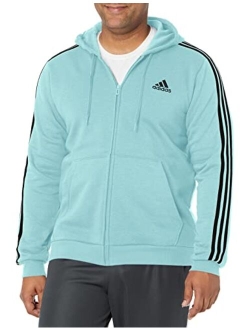 Men's Essentials Fleece 3-Stripes Full-Zip Hoodie