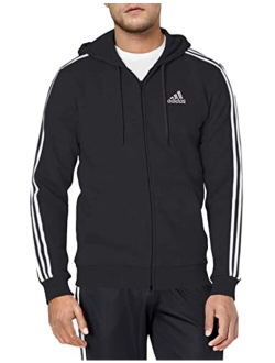 Men's Essentials Fleece 3-Stripes Full-Zip Hoodie