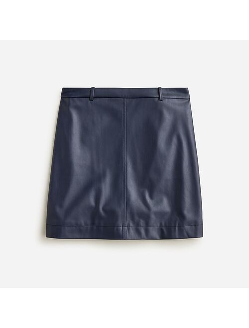 J.Crew Trouser mini skirt in faux leather