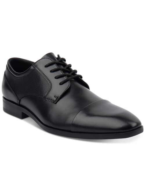 Alfani Men's Faux-Leather Lace-Up Cap-Toe Dress Shoes, Created for Macy's