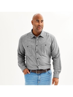 Big & Tall Sonoma Goods For Life Regular-Fit Flannel Button-Down Shirt