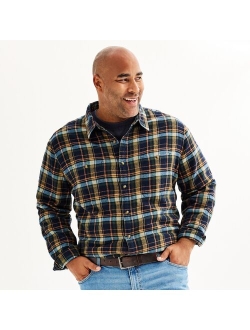 Big & Tall Sonoma Goods For Life Regular-Fit Flannel Button-Down Shirt