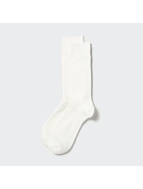 UNIQLO HEATTECH Wide Ribbed Socks