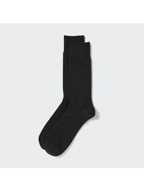 UNIQLO HEATTECH Wide Ribbed Socks