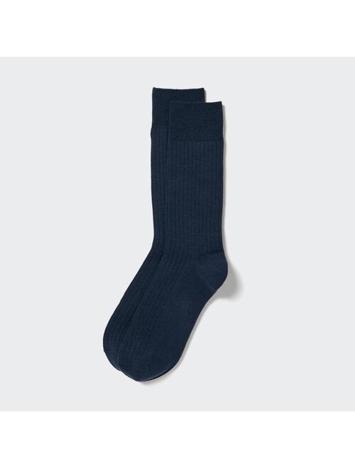 UNIQLO HEATTECH Wide Ribbed Socks