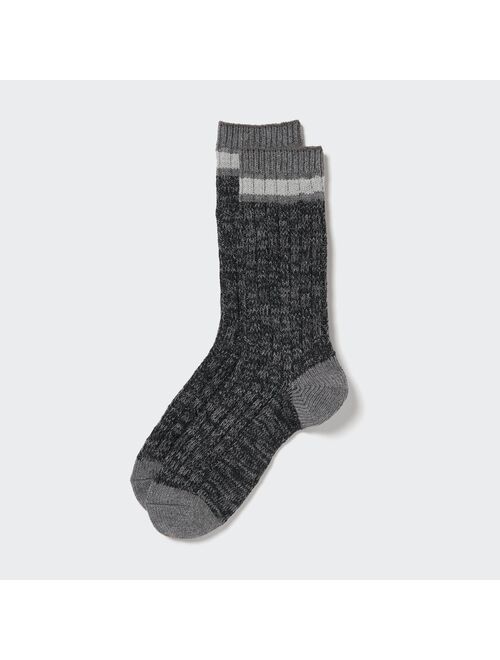 UNIQLO HEATTECH Slub Ribbed Socks