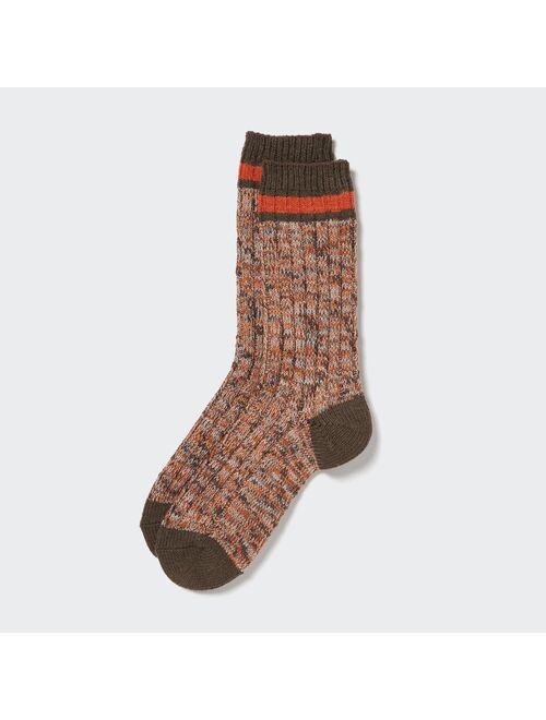 UNIQLO HEATTECH Slub Ribbed Socks