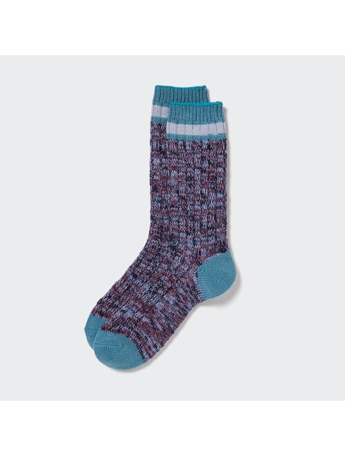 UNIQLO HEATTECH Slub Ribbed Socks