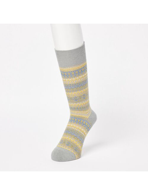 UNIQLO HEATTECH Fair Isle Socks