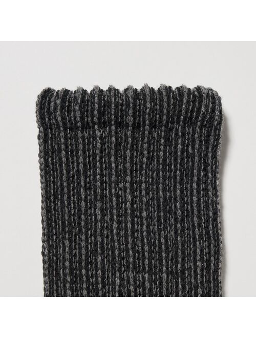 UNIQLO HEATTECH Soft Pile Ribbed Socks