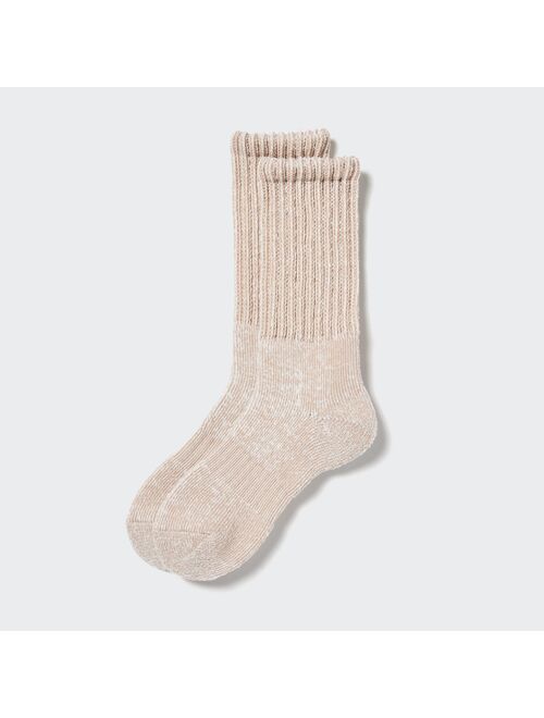 UNIQLO HEATTECH Soft Pile Ribbed Socks