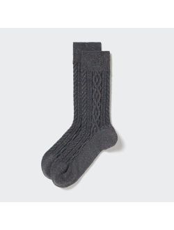 Color Nep Cable Socks