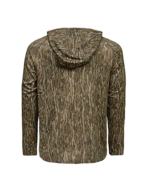 Mossy Oak Men's Camo Hoodie Lightweight Hunting Shirts