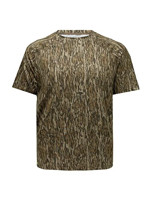 Mossy Oak Men's Camo Hunting Shirt Short Sleeve Stretch