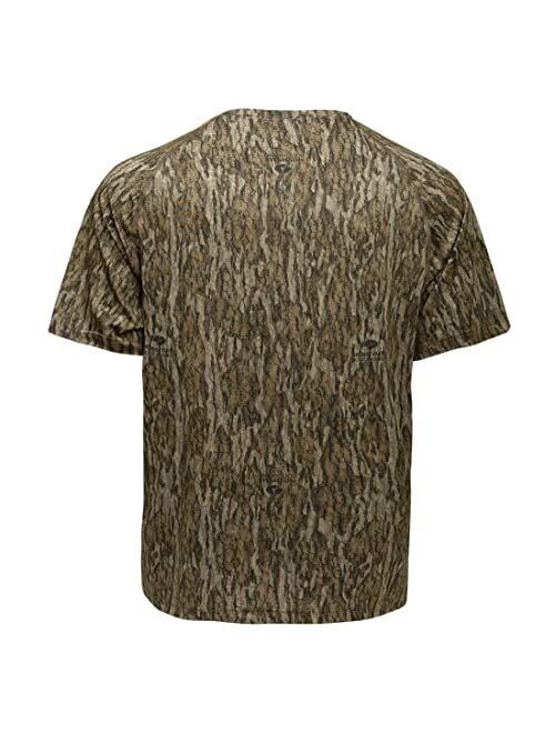 Mossy Oak Men's Camo Hunting Shirt Short Sleeve Stretch