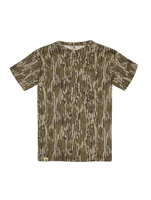 Mossy Oak Boys' Youth Hunting Clothes Camo Shirt Short Sleeve Cotton