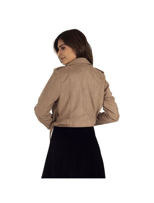 Women's Lee Faux-Suede Biker Jacket