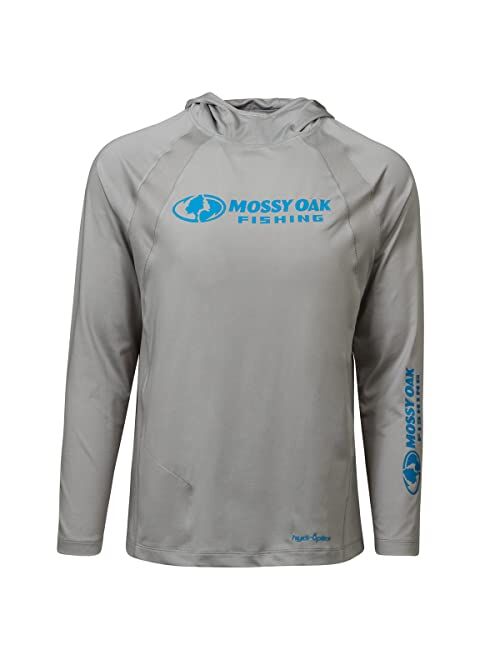 Mossy Oak Men's Lightweight Sun Hoodie, Hooded Fishing Shirts