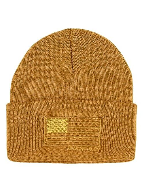 Mossy Oak Men's Knit Cuffed American Flag Winter Beanie