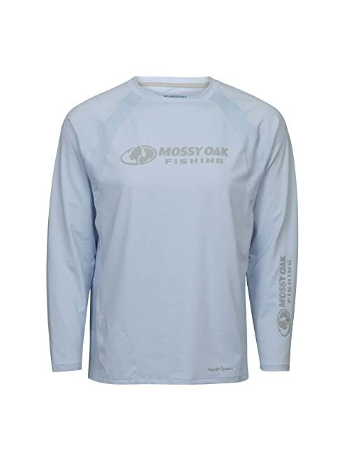 Mossy Oak Men's Fishing Shirts Long Sleeve with UPF 40+ Sun Protection