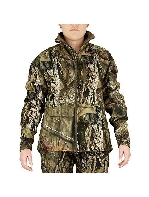 Mossy Oak Womens Hunting Jacket, Camo Jacket for Women, Sherpa Apparel