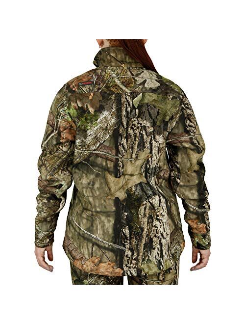 Mossy Oak Womens Hunting Jacket, Camo Jacket for Women, Sherpa Apparel