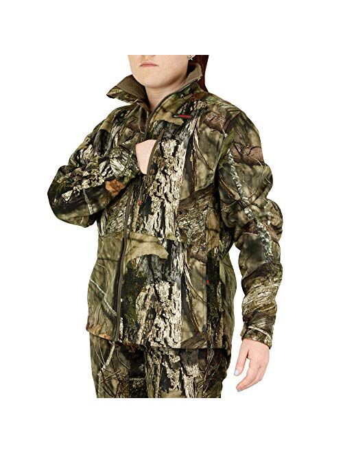 Mossy Oak Womens Hunting Jacket, Camo Jacket for Women, Sherpa Apparel