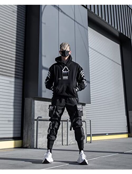 Fabric of the Universe Techwear Graphic Cyberpunk Streetwear Fashion Hoodie