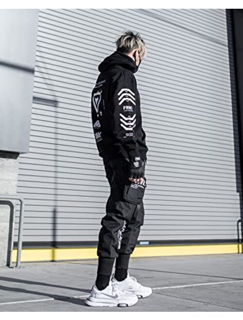 Fabric of the Universe Techwear Graphic Cyberpunk Streetwear Fashion Hoodie