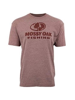 Triblend Fishing Logo Burnout T-Shirt for Men