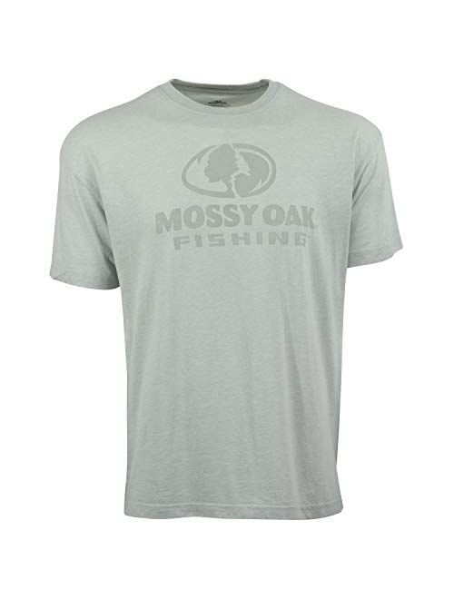 Mossy Oak Triblend Fishing Logo Burnout T-Shirt for Men