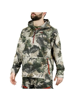 Hunting Clothes for Men, Camo Quarter Zip Pullover, Mid-Season Camo