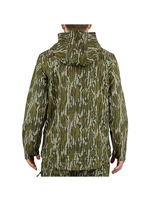 Mossy Oak Hunting Clothes for Men, Camo Quarter Zip Pullover, Mid-Season Camo