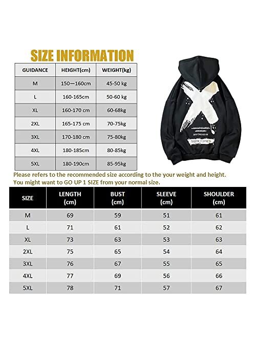 Moshtashio Men's Hoodie Hip Hop Graphic Fleece Hooded Pullover Novelty Long Sleeve Sweatshirt