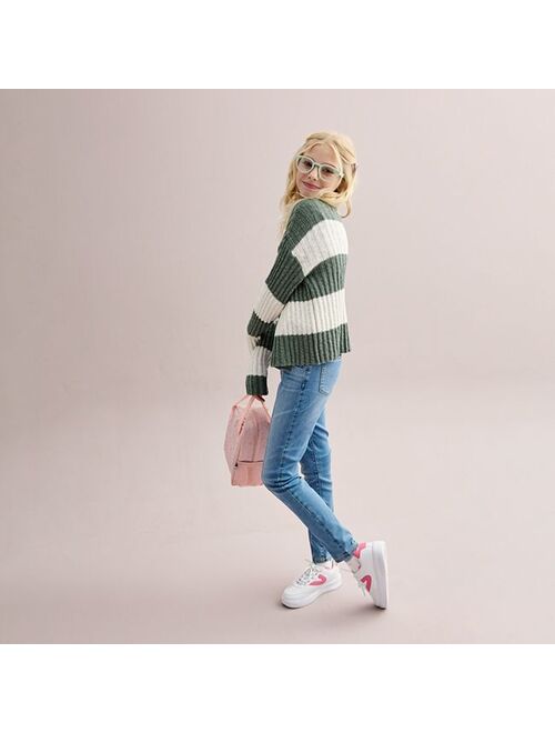 Girls 6-20 SO Slub Rib Boxy Cardigan in Regular & Plus Size