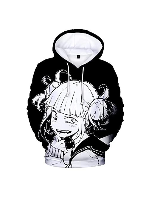 CHLOBLOM Boku No Hero Anime Hoodie Halloween Cosplay Hooded Pullover Sweatshirt