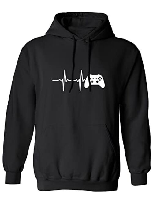 zerogravitee Heartbeat of a Gamer 2 Adult Hooded Sweatshirt