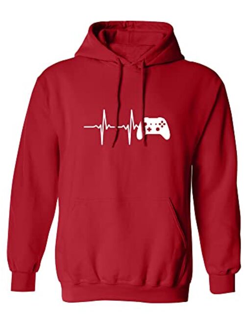 zerogravitee Heartbeat of a Gamer 2 Adult Hooded Sweatshirt