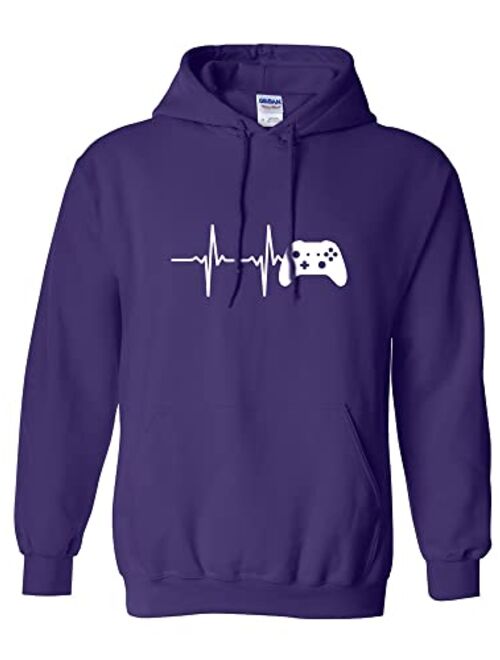 zerogravitee Heartbeat of a Gamer 2 Adult Hooded Sweatshirt