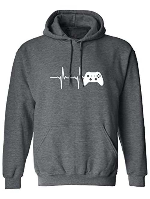 zerogravitee Heartbeat of a Gamer 2 Adult Hooded Sweatshirt