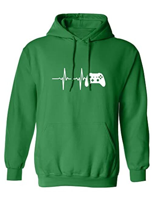 zerogravitee Heartbeat of a Gamer 2 Adult Hooded Sweatshirt