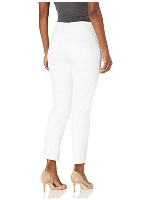 Ruby Rd. Cotton Solid Tapered Tailored Pant