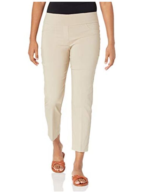 Ruby Rd. Rayon Solid E-Waist Tapered Pant