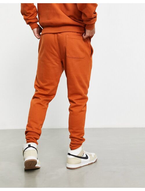 Champion small logo sweatpants in tan