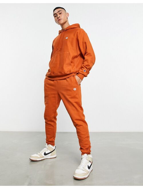 Champion small logo sweatpants in tan