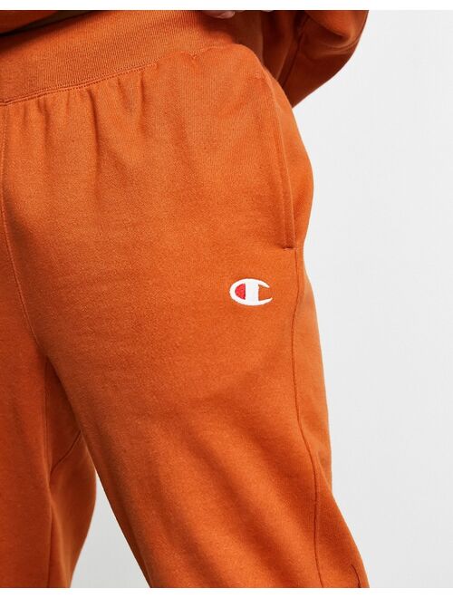 Champion small logo sweatpants in tan