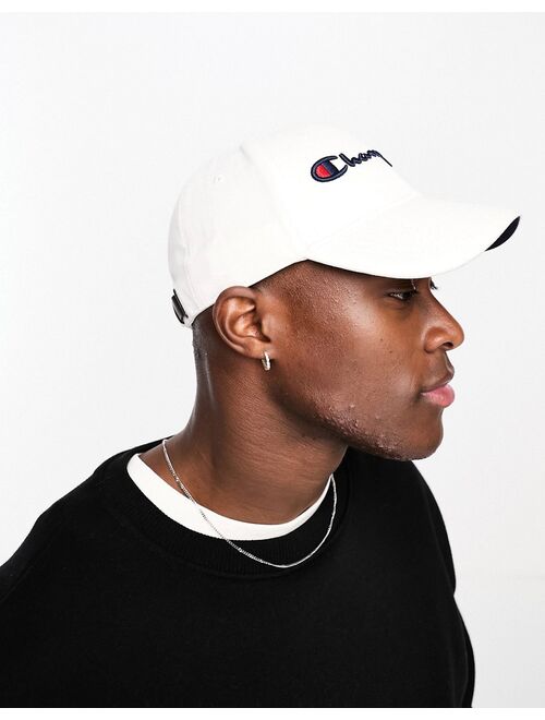 Champion classic twill baseball cap in white