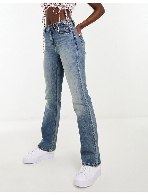 Stradivarius straight leg jeans in vintage wash